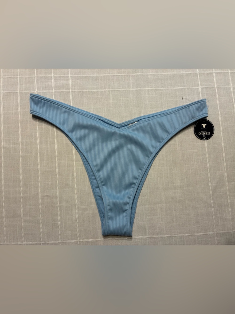 Hollister Cheekiest Fit Ribbed Bikini Bottom - Powder Blue